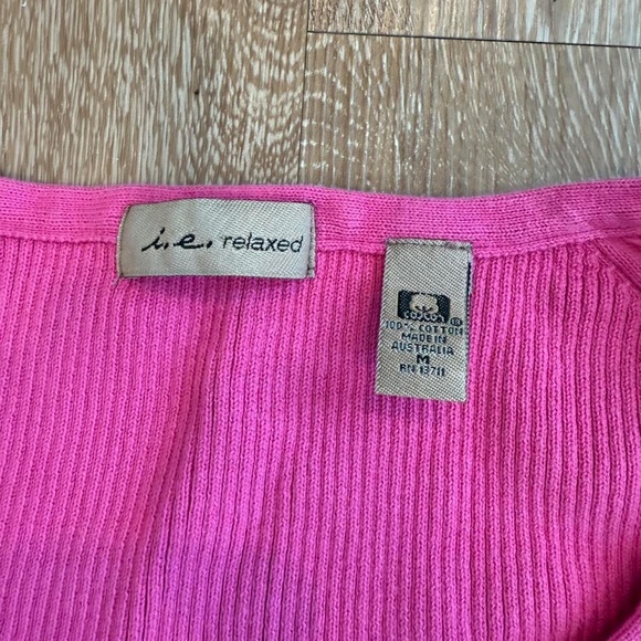 Y2K Pink Ribbed Henley - Picture 3 of 5